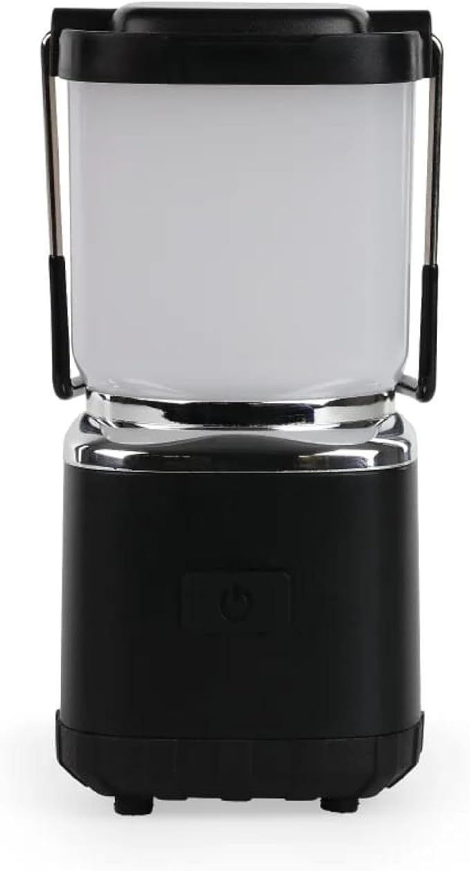 LUXPRO LP189 Mini Lantern - USB-C Rechargeable Camping Light - with 4 Lighting Modes - Dimmable LED Portable Lantern for Hiking & Emergency - Handy Compact Design - Black