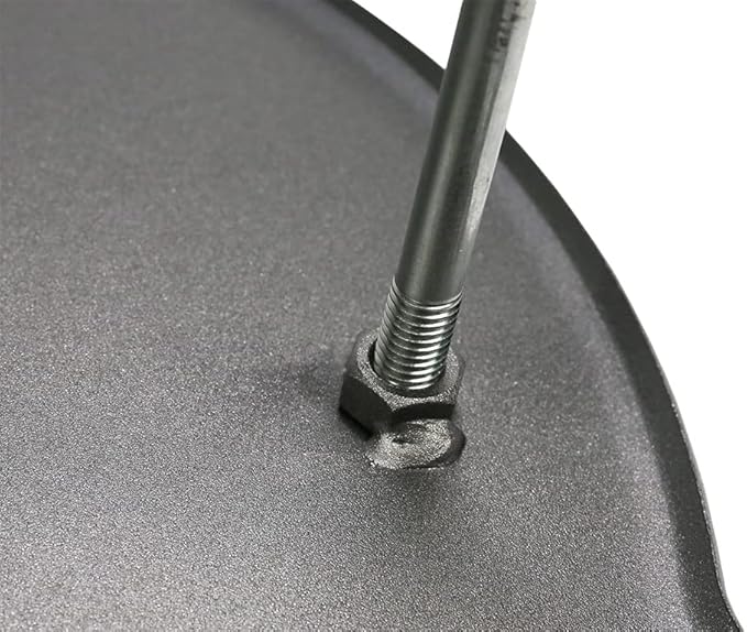 Grill Pan, 58 cm, Outdoor Pan, Fire Pan with Legs - Made of Robust Rolled Steel for Campfires & Firepit & Grill