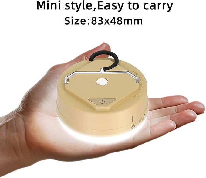 LED Camping Light, 4 Modes, Tent Light with Manget Base, Red Light Camping Lantern, Battery Operated Lamp, Portable Flashlight, Power Outage Light