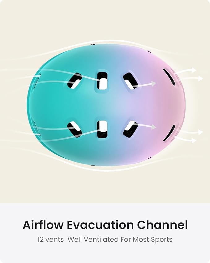 OutdoorMaster Skateboard Cycling Helmet-Beetles Snug,Bike Helmet for Adults, Youth & Kids-Two Removable Liners Ventilation Multi-Sport Commuter Scooter Roller Skate Inline Skating Longboard