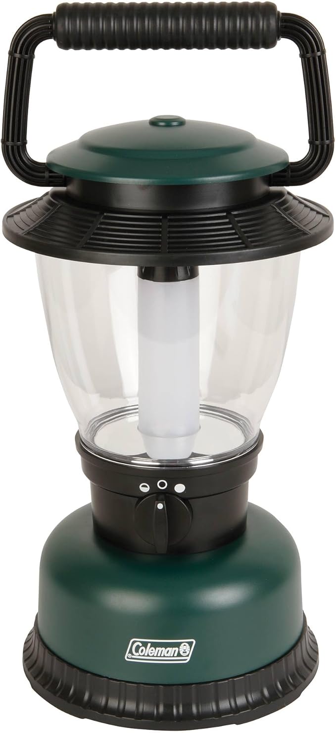 Coleman CPX 6 Compatible Classic XL 700 Lumens IPX4 Waterproof LED Lantern with 2 Modes, Textured Tube, and Large Bail Handle, Rugged Green