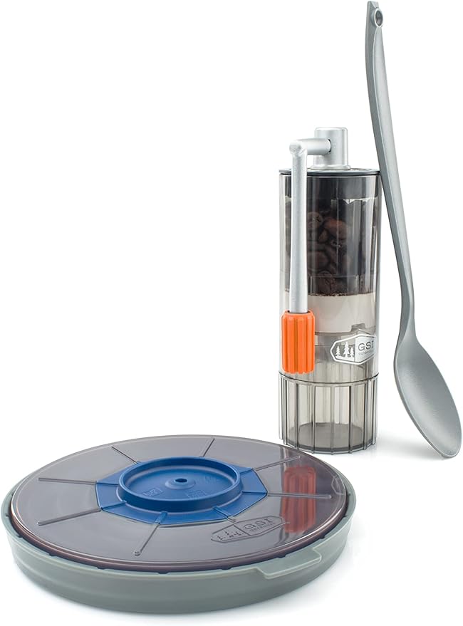 GSI Outdoors Gourmet Pour-Over Java Set I Travel Drip Coffee Set I Reusable Coffee Drip Filter & Collapsible Cone Fits All Coffee Cups & Mugs for Caravan, RV, Camping & Backpacking