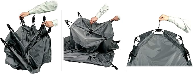 Spacious Portable Privacy Tent for Outdoor Showers, Changing Room & Compatible for Cleanwaste Camping Toilet - Surfing, Beach, Hiking, Ice Fishing & More - 6 ½ Ft. Tall with 4”x4”of FloorSpace