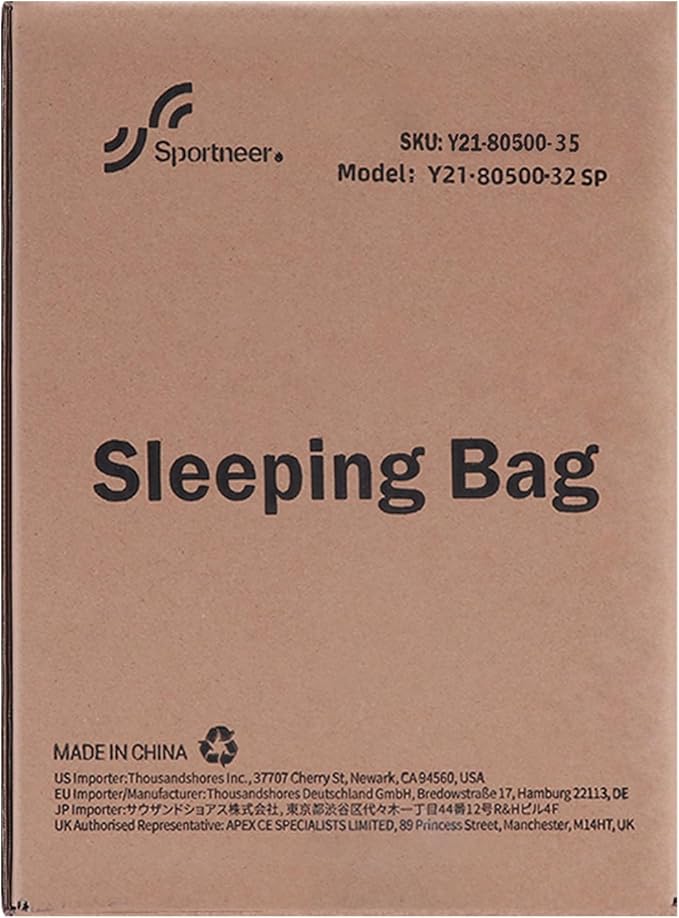 Sportneer Sleeping Bags for Adults, Warm & Cold Weather Sleeping Bag for Adults Kids Boys Girls - Lightweight Compact Camping Gear Equipment, Traveling, Backpacking, Hiking