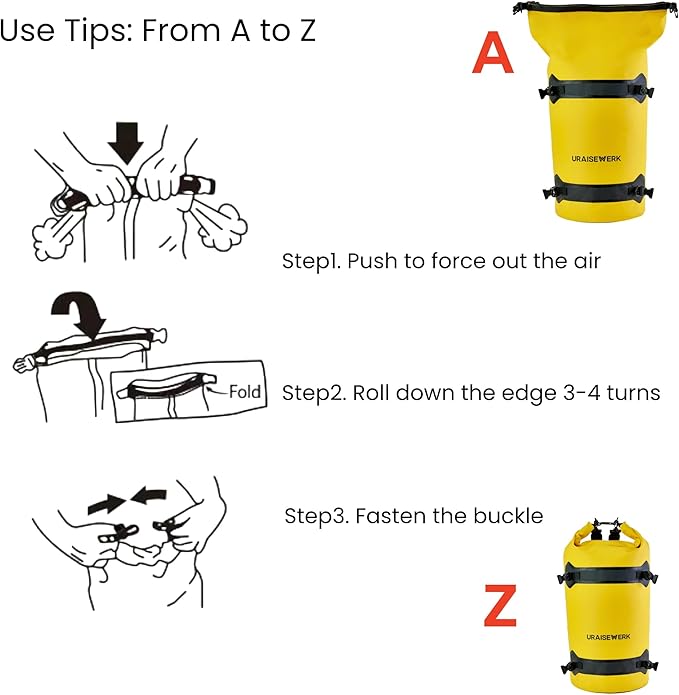 Waterproof Dry Bag for Men Women, 40L/80L Roll Top Lightweight Floating Dry Bag, Outdoor Backpack for Travel, Swimming, Boating, Kayaking, Camping and Beach (40L)