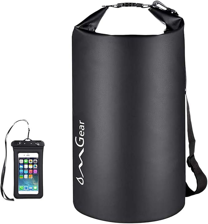 OMGear Waterproof Dry Bag Backpack Phone Pouch 40L/30L/20L/10L/5L Floating Dry Sack for Kayaking Boating Outdoors Activities