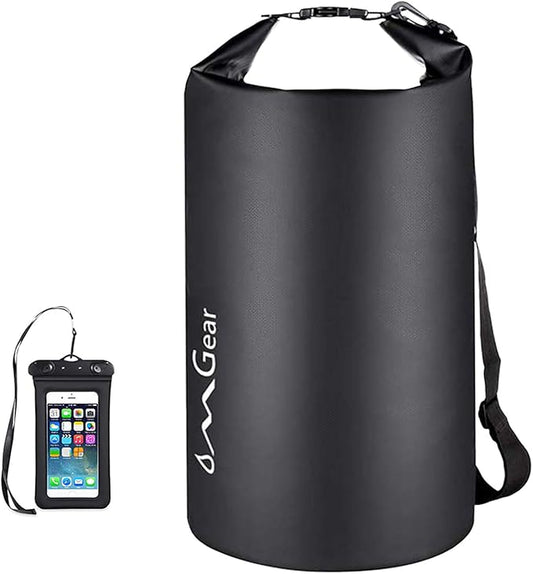 OMGear Waterproof Dry Bag Backpack Phone Pouch 40L/30L/20L/10L/5L Floating Dry Sack for Kayaking Boating Outdoors Activities