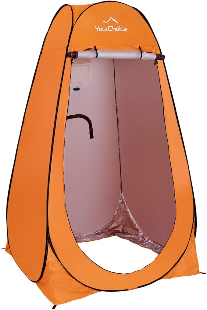 Your Choice Pop Up Privacy Shower Tent - Portable Changing Tent for Camping, Beach & Hiking - 6.2FT Lightweight with Carry Bag, Quick Setup & Full Coverage