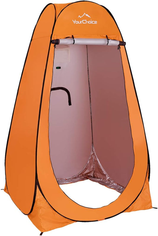 Your Choice Pop Up Privacy Shower Tent - Portable Changing Tent for Camping, Beach & Hiking - 6.2FT Lightweight with Carry Bag, Quick Setup & Full Coverage