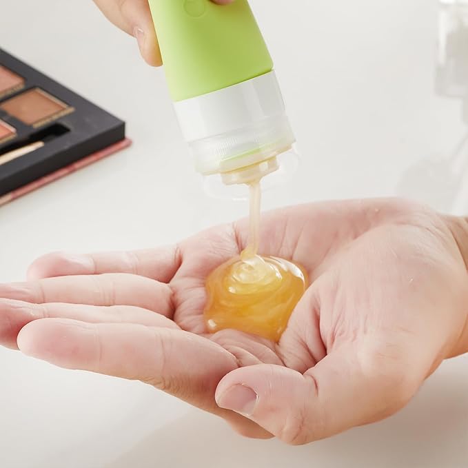 INSFIT Travel Bottles for Toiletries, TSA Approved 3oz Travel Size Containers, BPA Free Leak Proof Squeezable Silicone Tubes for Shampoo Conditioner Lotion Soap with Labels