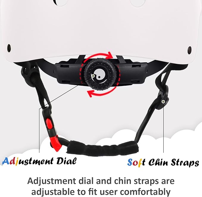 Kids Bike Helmet, Adjustable and Multi-Sport, from Toddler to Youth, 3 Sizes