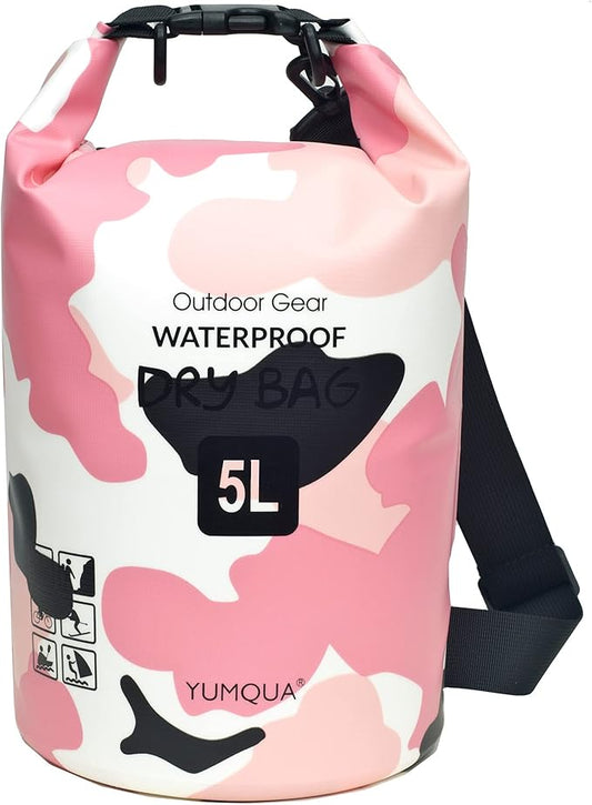 Waterproof Dry Bag Backpack 5L/10L/20L/30L/40L, Roll Top Floating Waterproof Storage Bags for Kayaking, Boating, Swimming, Hiking, Camping and Fishing