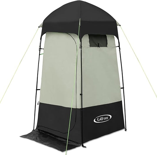 G4Free Camping Shower Tent Privacy Tent Dressing Changing Room Portable Toilet Rain Shelter for Beach with Carry Bag