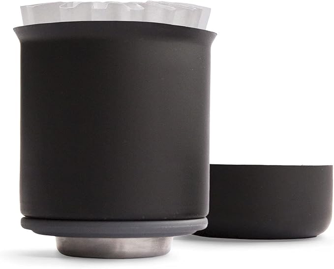 Fellow Stagg Pour-Over Dripper & Double Wall Glass Carafe Kit 20 oz [XF], Stainless Steel, Includes 20 Coffee Brewing Papers