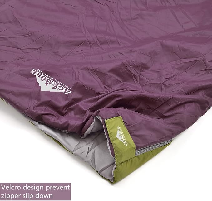 AGEMORE Ultralight Warm Weather Sleeping Bag, Portable Lightweight Waterproof Compact Sleeping Bag with Compression Sack, Fit for Kids Teens or Adults Outdoor Camping, Backpacking & Hiking