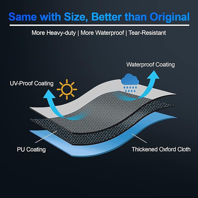 Comnova Charcoal Kettle Grill Cover - 7153 BBQ Cover for Weber 26 Inch Original Kettle Charcoal Grill, 600D Heavy Duty & Waterproof Cover for 26 Inch Weber, Cuisinart and Char-Griller Charcoal Grill