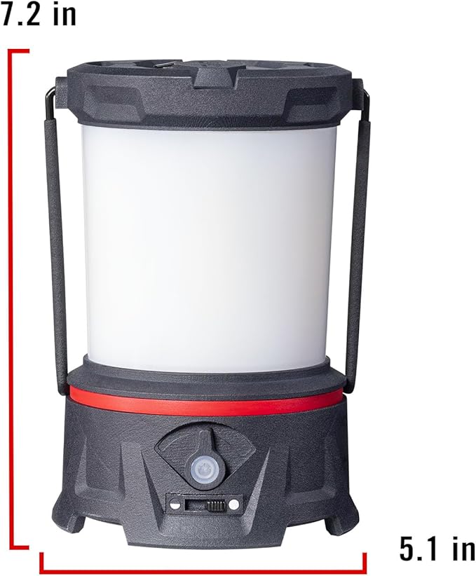 COAST EAL55R Dual Color LED Emergency Light, 3000 Lumen, 10+ Nights of Light, Variable Light Control, Durable for Outdoor & Survival, Black