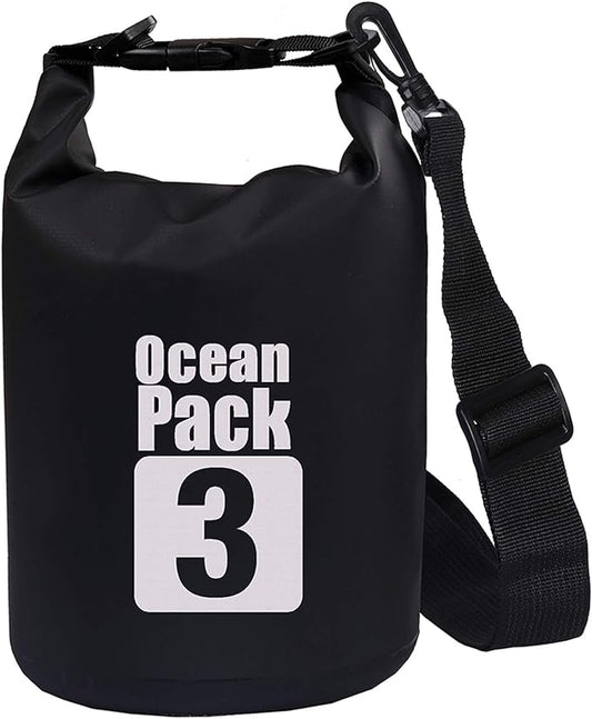 2L/3L/5L/10L/15L/20L/30L 500D Tarpaulin Heavey-Duty PVC Water Proof Dry Bag Sack for Kayaking/Boating/Canoeing/Fishing/Rafting/Swimming/Camping/Snowboarding