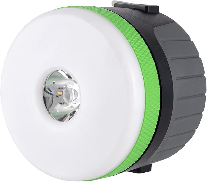 LIT-PaTH LED Camping Lantern, Rechargeable Light with Magnet Base, 4400 mAh, Survival Kit for Emergency, Hurricane, Outage, Large Green, 2 Pack