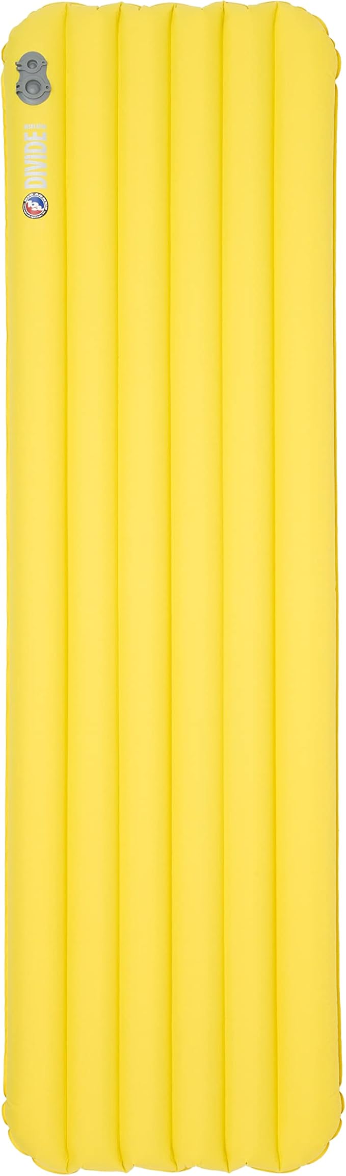 Big Agnes Divide Insulated | Lightweight, Compact, 3-Season Air Chamber Sleeping Pad, Regular, Warm Olive