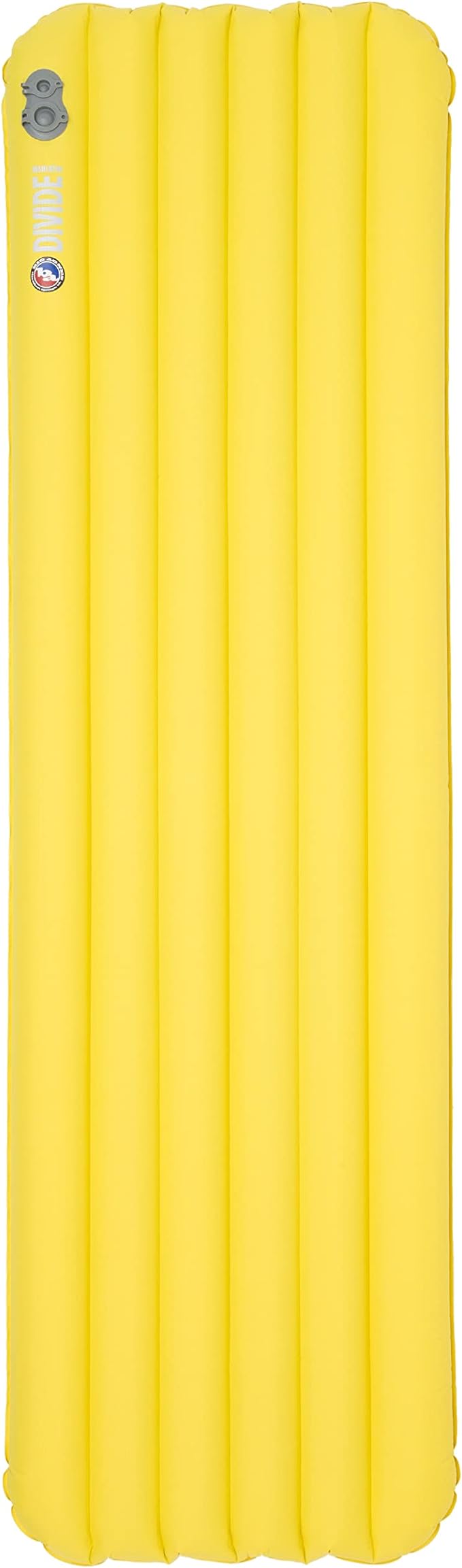 Big Agnes Divide Insulated | Lightweight, Compact, 3-Season Air Chamber Sleeping Pad, Wide Regular, Warm Olive