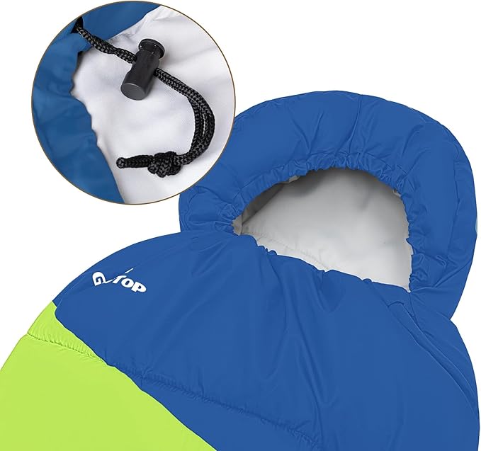 GEERTOP Backpacking Sleeping Bag for Camping, Lightweight Sleeping Bags for Adults Kids Summer Warm Cold Weather Hiking Travel