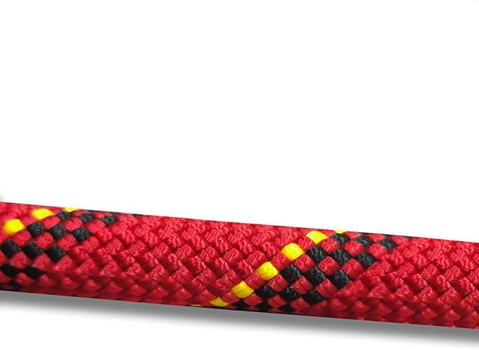 Static Climbing Rope 10.5mm UIAA Static Line Rappelling Rope Nylon Kern Mantle Rope for Escape Rope Rock Climbing, Mountain Tree Climbing, Hauling, Rescue