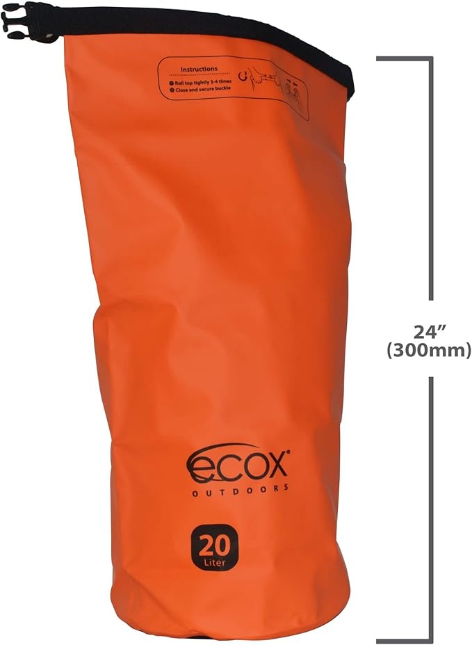 Outdoors Waterproof Dry Bag for Outdoors Activities High Grade 500D PVC Construction Includes Waterproof Phone Case and Side Strap for Easy Carry 10L and 20L Models