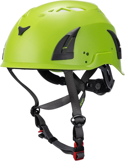 Land Helmets ClimbPro Helmet EN 12492 Vented for Rock Climbing – Durable, Lightweight Shell, Adjustable Chin Strap, Perfect for Outdoor Adventure with Universal Accessory Slots