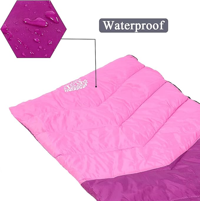 Sleeping Bag 4 Seasons Adults & Kids for Camping Hiking Trips Warm Cool Weather,Lightweight and Waterproof with Compression Bag,Indoors Outdoors Activities