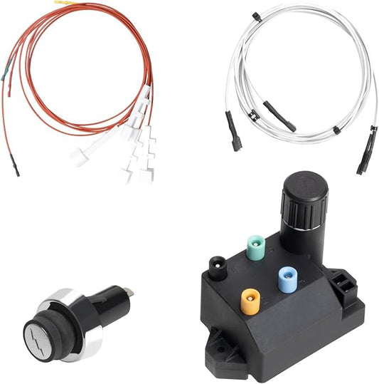 SafBbcue 66355 Gas Grill Igniter Kit for Weber Genesis II 410 & 210 Series Gas Grills Parts, Weber Genesis II E210 E410 SE410 LX410 Grill Ignitor Replacement Parts Kit 4-Outlet Electronic Ignition