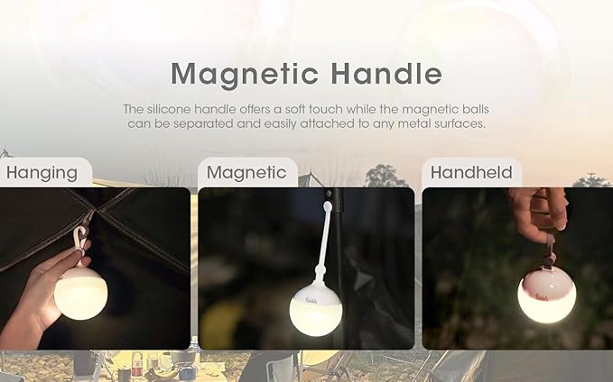 NITECORE Bubble Camping LED Lantern, 100 Lumen Bright Portable Lightweight Stylish Tent Lamp Hurricane Power Outage Outdoor Emergency Light with Nitecore Sticker (Yellow)