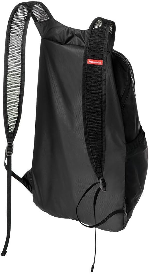 Naturehike 18L Lightweight Hiking Backpack, Waterproof Camping Packable Backpack Ultralight for Travel, Airplane, Small Hiking Daypack for Adults, Black