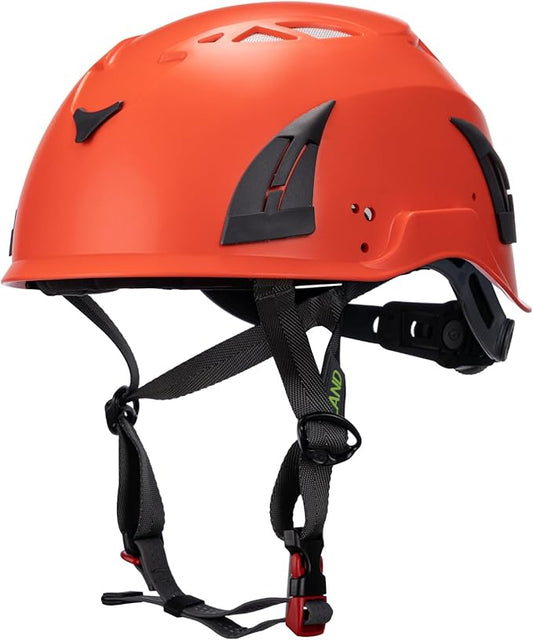 Land Helmets ClimbPro Helmet EN 12492 Vented for Rock Climbing – Durable, Lightweight Shell, Adjustable Chin Strap, Perfect for Outdoor Adventure with Universal Accessory Slots