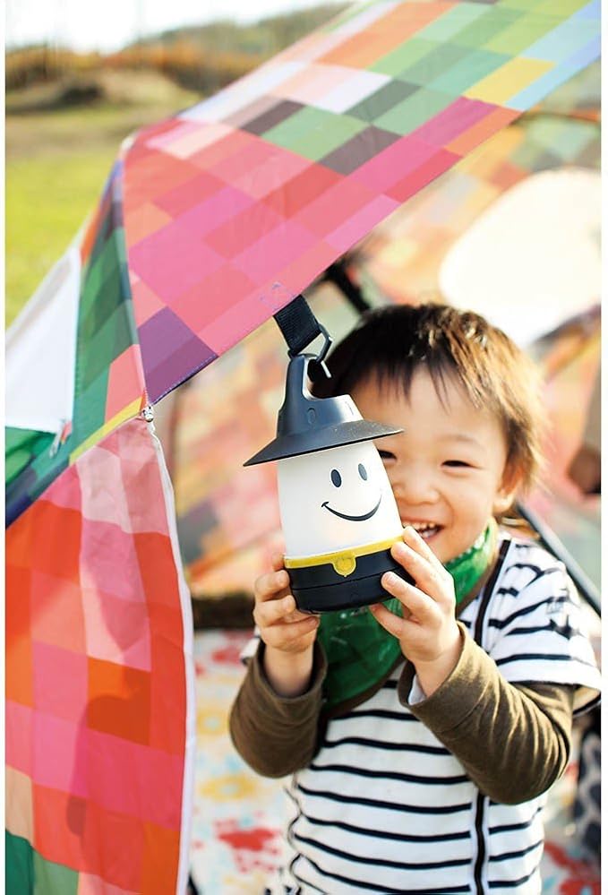 SMiLE Soft LED Night Lantern - Black - Hanging Lamp, Battery-Operated