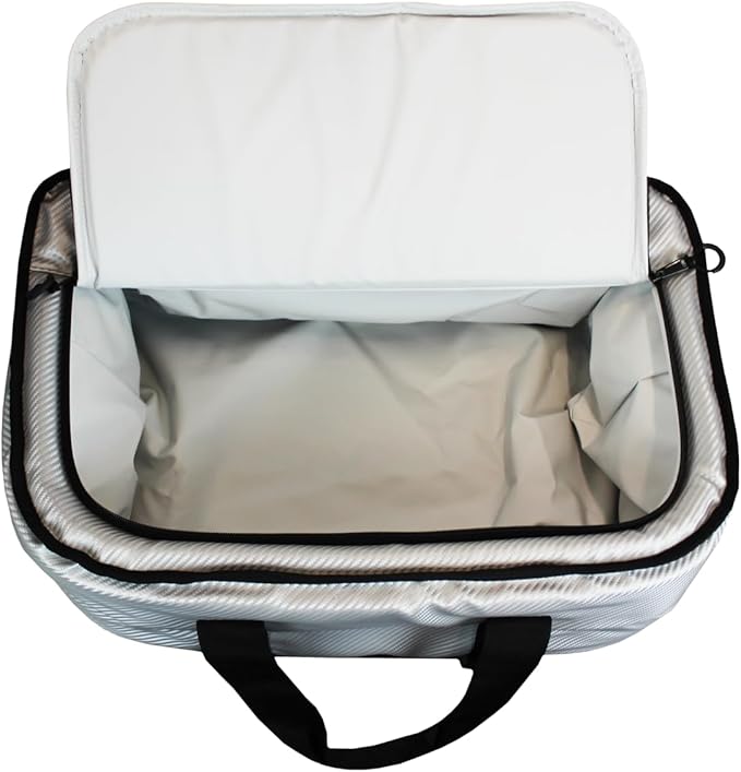 AO Coolers Stow N' Go Cooler, Low-Profile, Leakproof with High-Density Insulation, Holds Ice for 24 Hours, HD Carbon Silver, 38 Pack