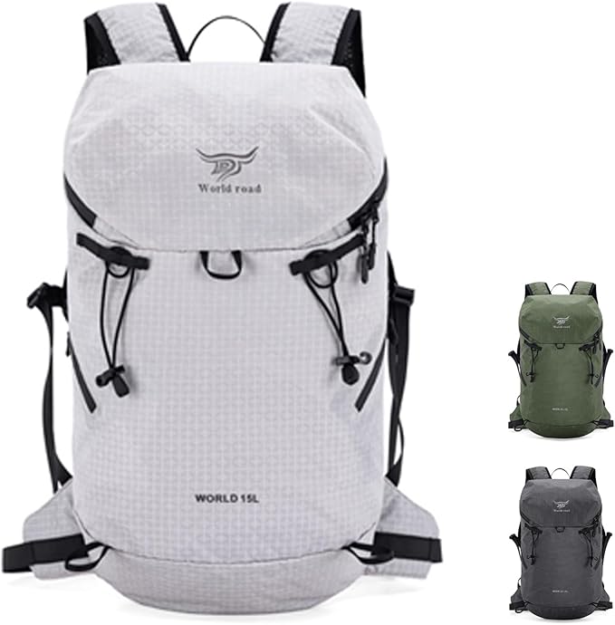 15L Hydration Backpack with 2L Water Bladder - Lightweight Running Vest for Men, Hiking Backpack Trail Running Pack for Cycling, Hiking, Outdoor Sports (3 Colors)