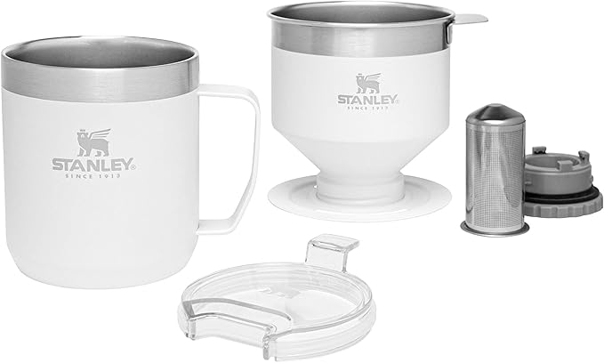Stanley Classic The Perfect-Brew Pour Over Gift Set Elevate Your Coffee Experience with Precision Pouring and Timeless Style | 20oz/12oz | Polar