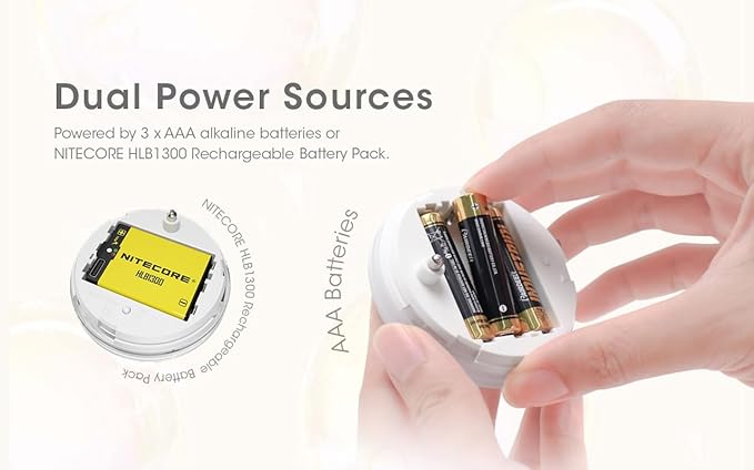 NITECORE Bubble Camping LED Lantern, 100 Lumen Bright Portable Lightweight Stylish Tent Lamp Hurricane Power Outage Outdoor Emergency Light with Nitecore Sticker (Yellow)