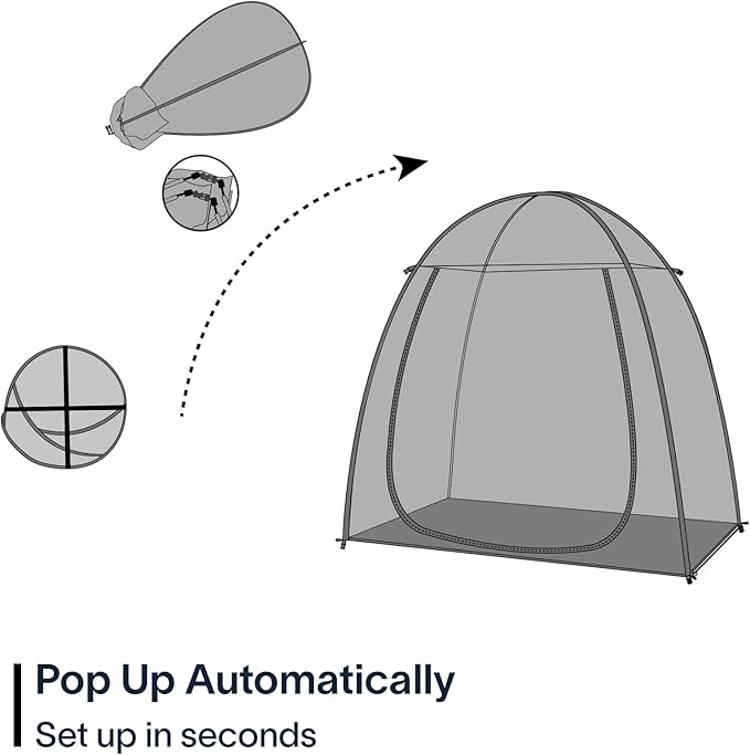 Pop-Up Sports Tent, Transparent Bubble Tent, Weatherproof Igloo Tent, Clear Tent for Winter Sports, Cold Weather Tent