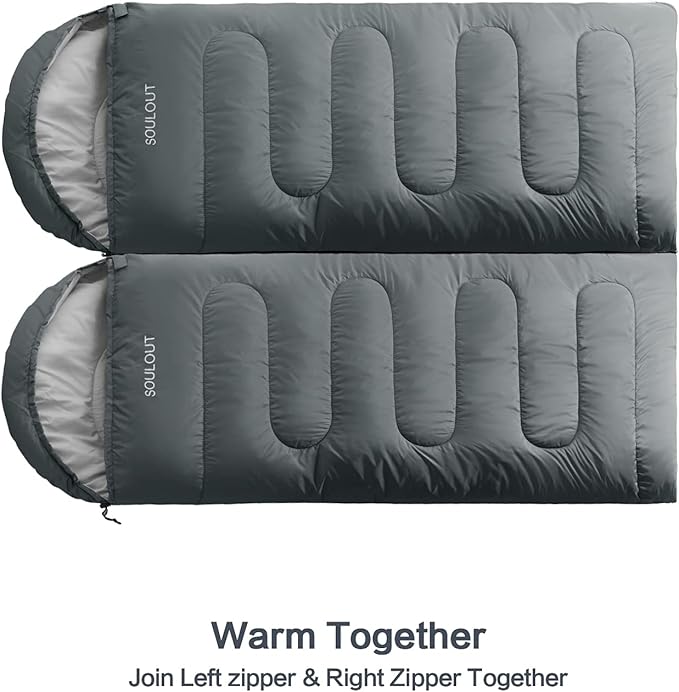 Sleeping Bag,3-4 Seasons Warm Cold Weather Lightweight, Portable, Waterproof Sleeping Bag with Compression Sack for Adults & Kids - Indoor & Outdoor: Camping, Backpacking, Hiking