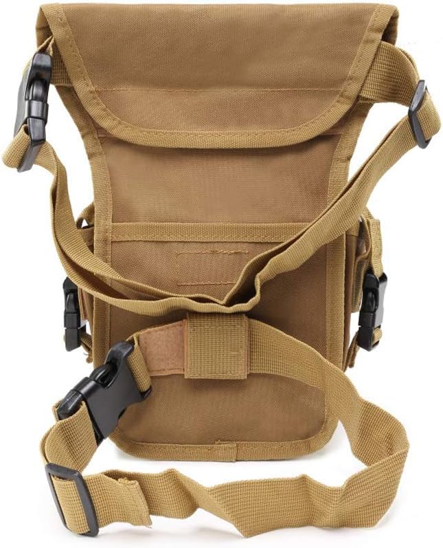 Roaring Fire Multi-Functional Waist Bag, Drop Leg Bag, Waist Pack, Tactical Military Waterproof EDC Fanny Pack for Trekking, Outdoor, Hiking, Motorcycling, Cycling, Traveling, Sling Chest Shoulder Bag