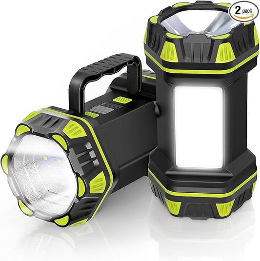 AlpsWolf 2 Pack Camping Lantern Rechargeable, LED Camping Flashlight, 4800 Capacity, 8 Modes Portable Camping Light for Emergency, Hurricane,Hiking, Power Outages, Camping Essentials