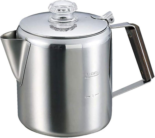 Captain Stag 18-8 Stainless Steel Percolator 6 Cup M-1224