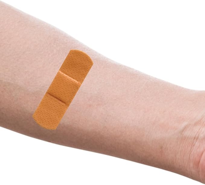 200 Sheer Plastic Flexible Adhesive Bandages with Non-Stick Pad - Strong Sterile 1’’x3’’ Bandage for Wound Care for First Aid Kits - Latex Free Long Lasting Dressing for Cuts and Abrasions (2x100)