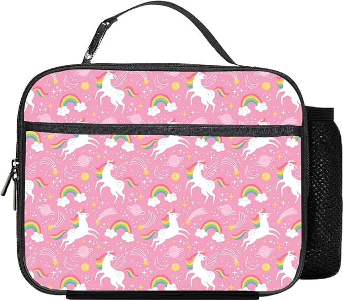 Unicorn Lunch Bag Reusable Insulated Lunch Box Keep Food Cooler Thermal Lunch Tote for Women Men
