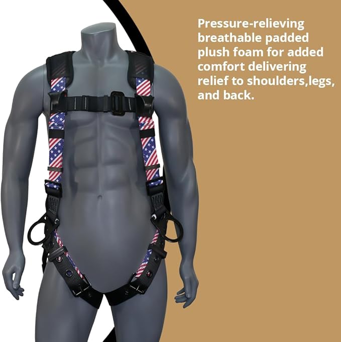AFP Demon Fall Protection Comfortable Safety Harness (OSHA/ANSI PPE)