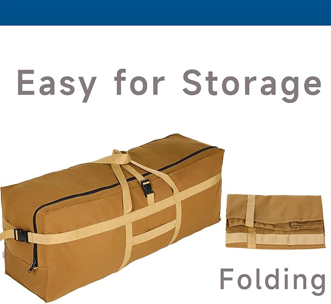 Large Duffel Bag, Waterproof Carry on Weekend Overnight Storage Bag over Luggage for Airline, Travel, Camping, Moving