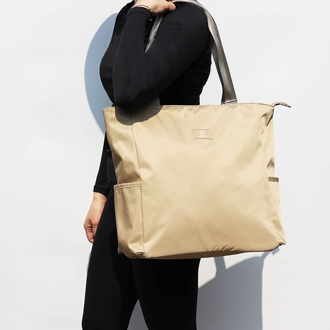 ESVAN Original Floral Water Resistant Large Tote Bag Shoulder Bag for Gym Beach Travel Daily Bags Upgraded