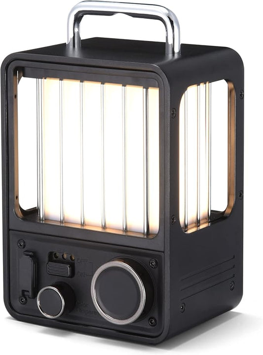 FLEXTAILGEAR LED Camping Lantern Rechargeable,Progressive Light Modes,Vintage Camping Light,IPX5 Waterproof Portable Rechargeable Lantern for Patio,Hiking,Camping,Bedroom